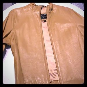 Xoxo Faux Leather Jacket